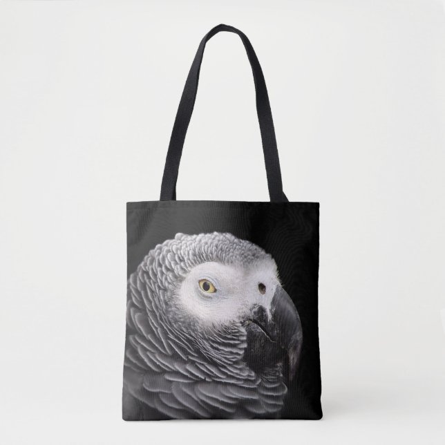 Bolsa Tote Papagaio Cinzento Africano (Frente)