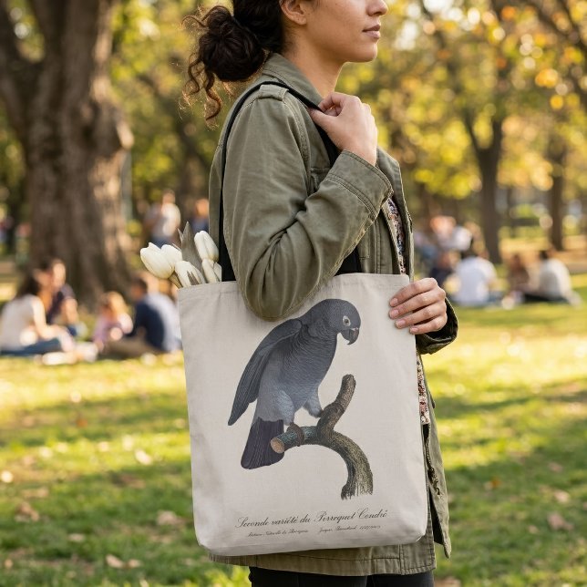 Bolsa Tote Papagaio-Cinzento-de-Timneh, Psittacus Timneh (Timneh African Grey Parrot, Psittacus Timneh. Tote Bag)