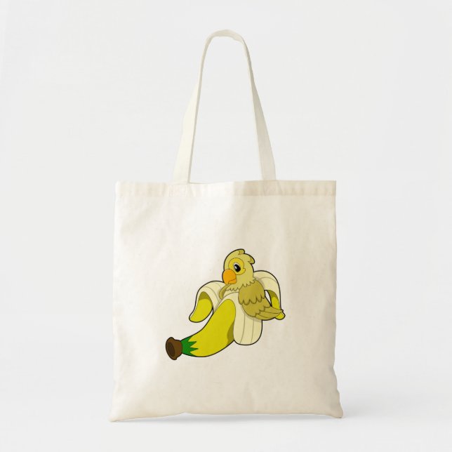 Bolsa Tote Papagaio com Banana (Frente)