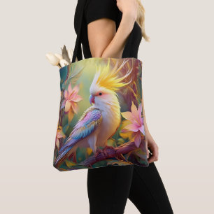 Bolsa Tote Papagaio de Asa Iridescente Fantasia