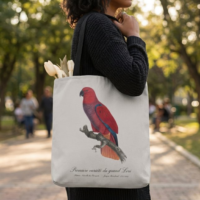 Bolsa Tote Papagaio Eclectus de Vosmaer, Eclectus Roratus Vos (Vosmaer Eclectus Parrot, Eclectus Roratus Vosmaeri. Tote Bag)