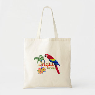 Bolsa Tote Papagaio tropical da ilha de Maui Havaí