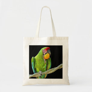 Bolsa Tote Papagaio Verde Ara Militaris