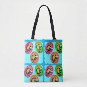 Bolsa Tote Papagaios de Festa