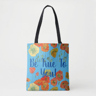Bolsa Tote Papagaios De Laranja Floral Podem Ser Verdadeiros 