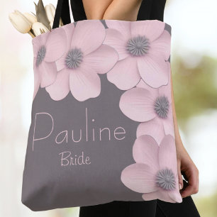 Bolsa Tote Papagaios De Tapete Rosa-Cons