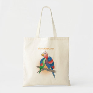 Bolsa Tote Papagaios Feliz Dia das Mães