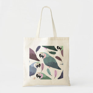 Bolsa Tote Papagaios Modernos Padrão Tropical