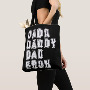 Bolsa Tote Papai Dada Pai Bruh Vintage Piadas engraçadas do P