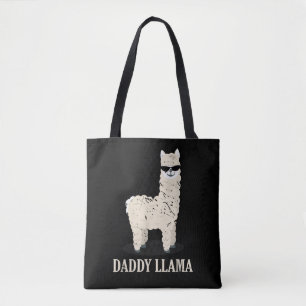 Bolsa Tote Papai Lhama Alpaca Amante de Animais Divertidos