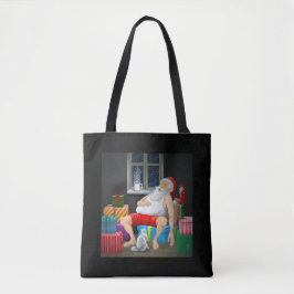 Bolsa Tote Papai Noel Café da Manhã