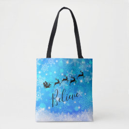 Bolsa Tote Papai Noel e sua Rebelde Voadora - Acredite