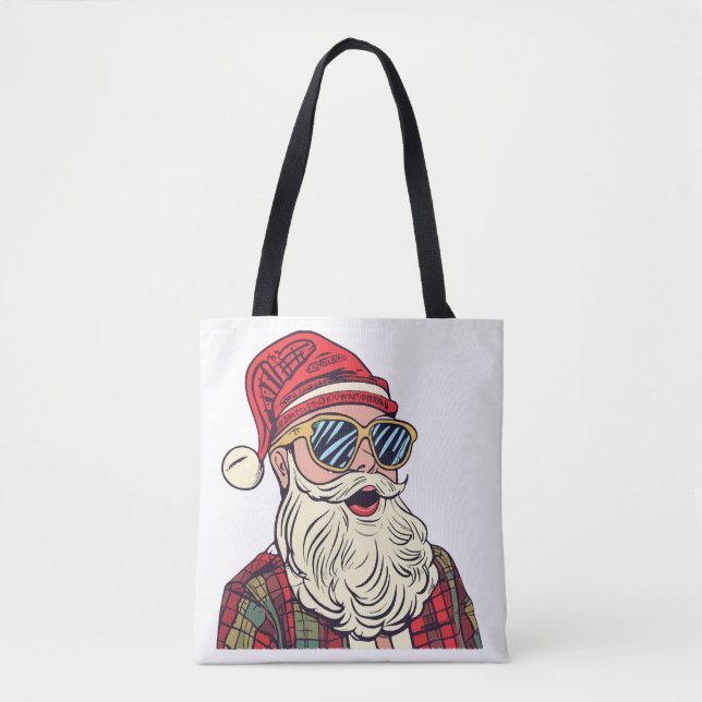 Bolsa Tote Papai Noel - Engraçado (Frente)