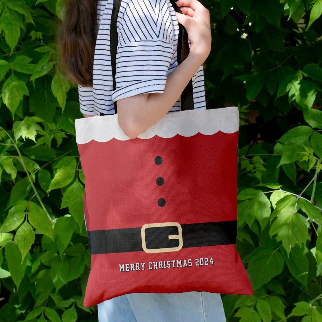 Bolsa Tote Papai Noel Felry Natal (Santa Claus Merry Christmas Tote Bag
)