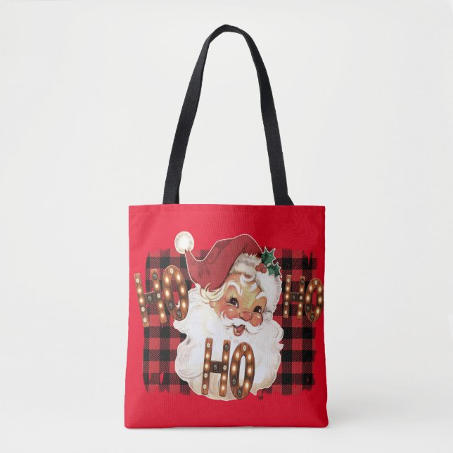 Bolsa Tote Papai Noel Fofo  (Frente)
