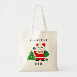 Bolsa Tote Papai noel Maneki Neko