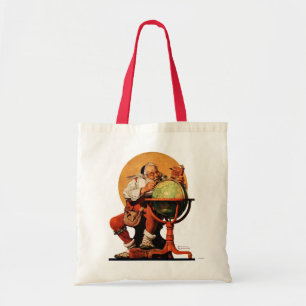 Bolsa Tote Papai noel no globo