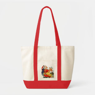 Bolsa Tote Papai noel no trabalho