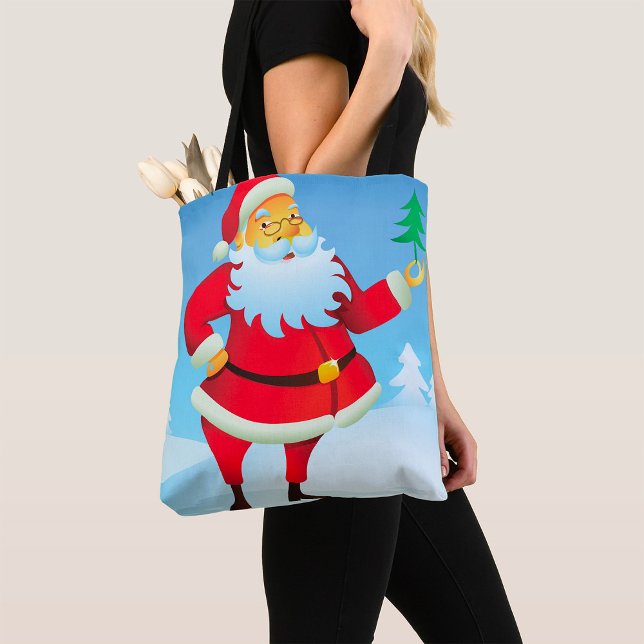 Bolsa Tote Papai Noel Whimsso com Mini Árvore de Natal (Criador carregado)