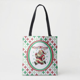 Bolsa Tote Papai Noel Zoomie de Natal