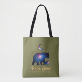 Bolsa Tote Papai Urso Cósmico & Filhote