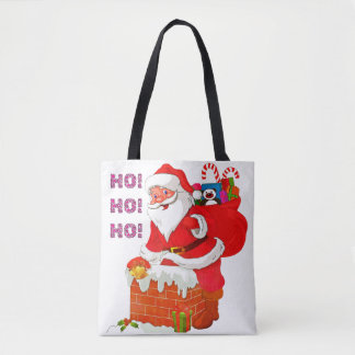 Bolsa Tote PAPAIS NOEIS COM PRESENTES DE NATAL, HO! Hei! Hei!