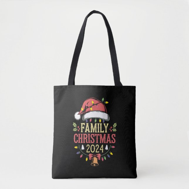 Bolsa Tote Papais noeis da Equipe de Conjuntos de Natal da Fa (Frente)