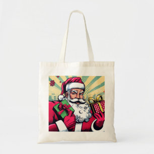 Bolsa Tote Papais noeis de banda desenhada/Natal