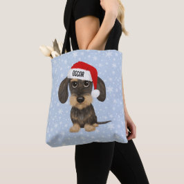 Bolsa Tote Papais noeis de Dachshund Chamados por Wirehaired 
