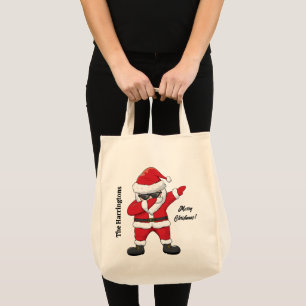 Bolsa Tote Papais noeis de dança personalizados de gravação d