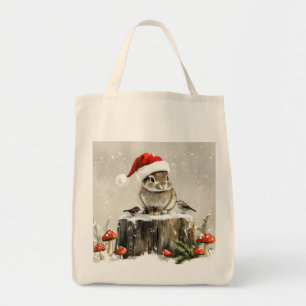 Bolsa Tote Papais noeis de inverno Bunny Wonderland
