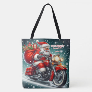 Bolsa Tote Papais noeis de motocicleta