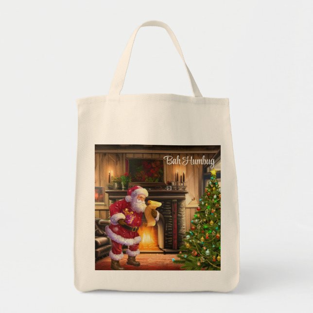 Bolsa Tote Papais noeis de Natal (Frente)