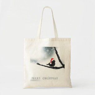 Bolsa Tote Papais noeis de pássaros de Natal decorativos per