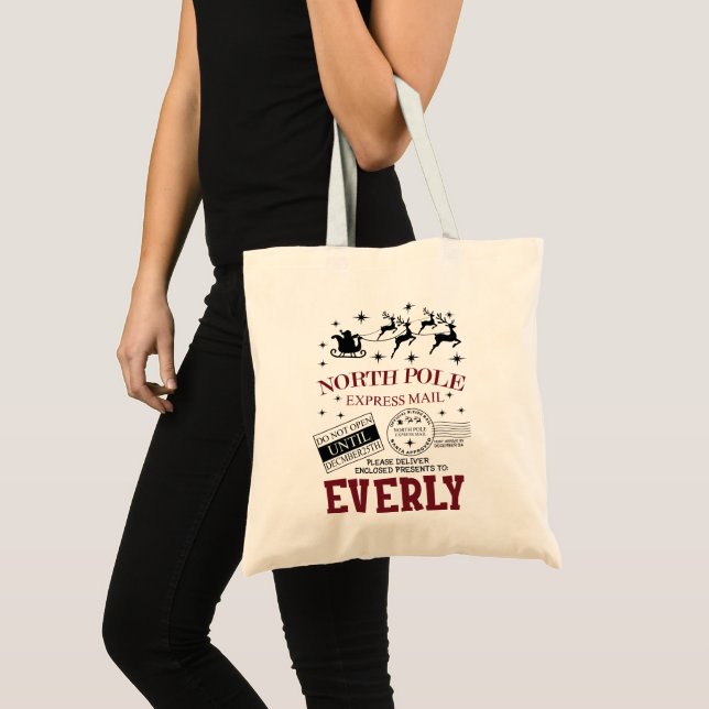 Bolsa Tote Papais noeis do Polo Norte (Frente (produto))