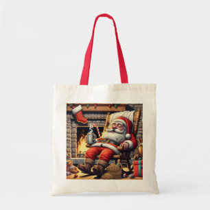 Bolsa Tote Papais noeis dormindo no Natal