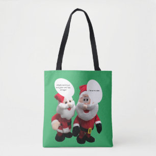Bolsa Tote Papais noeis engraçados Piada