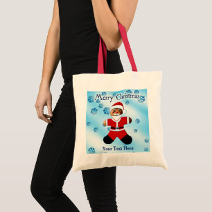 Bolsa Tote Papais noeis Gingerpão - Feliz Natal