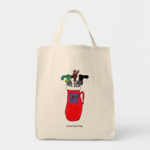 Bolsa Tote Papais noeis Humorísticos Saco de Golf