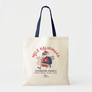 Bolsa Tote Papais noeis Mele Kalikimaka do Havaí