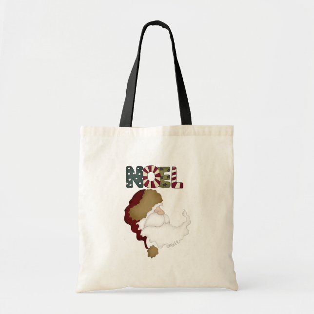 Bolsa Tote Papais noeis Noel Holiday T-shirts e presentes (Frente)