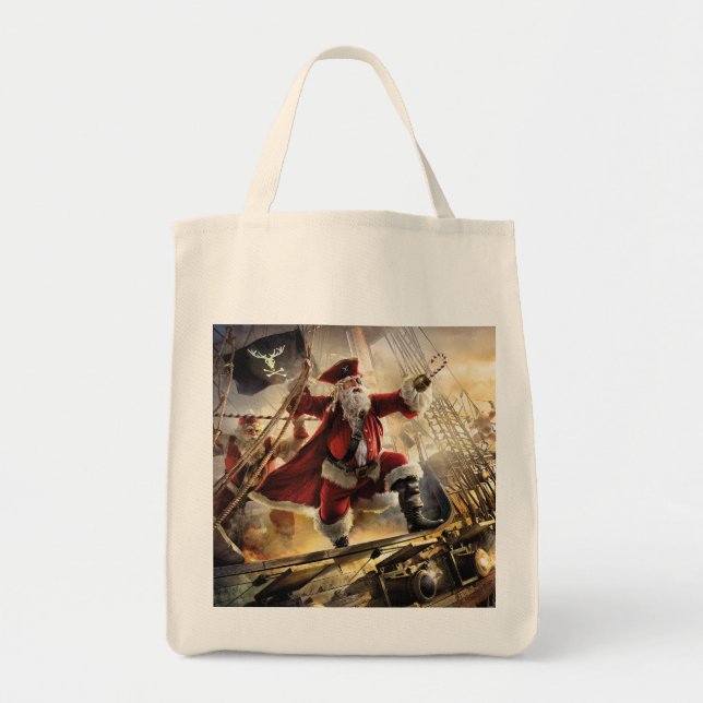 Bolsa Tote Papais noeis piratas (Frente)