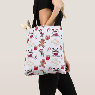 Bolsa Tote Papais noeis Reindeer Gifts Gingercake Men Candy C