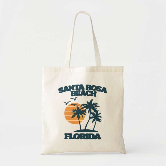 Bolsa Tote Papais noeis Rosa Beach Florida (Frente)