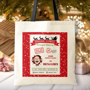 Bolsa Tote Papais noeis Sack Natal Personalizado Nome Dif Bag