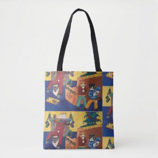 Bolsa Tote Papais noeis Surprise Cats