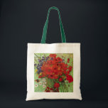 Bolsa Tote Papas vermelhos e margaridas por Vincent van Gogh<br><div class="desc">Ainda com vida: Poppies vermelhos e margaridas de Vincent van Gogh é um apos impressionismo de arte vintage que ainda vive pintura floral. Um belo buquê de flores vermelhas de papoila e flores margaridas brancas frescas do jardim em um vaso decorativo. Sobre o artista: Vincent Willem van Gogh (1853-1890) foi...</div>