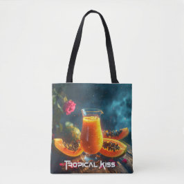 BOLSA TOTE PAPAYA - BEIJO TROPICAL