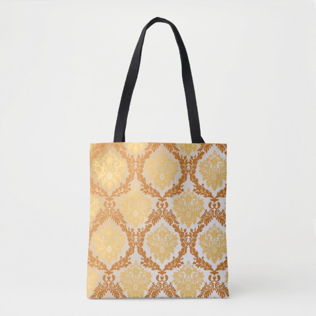 Bolsa Tote Papel de parede 5 do damasco (Frente)