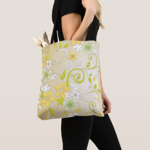 Bolsa Tote Papel de parede de flores 3